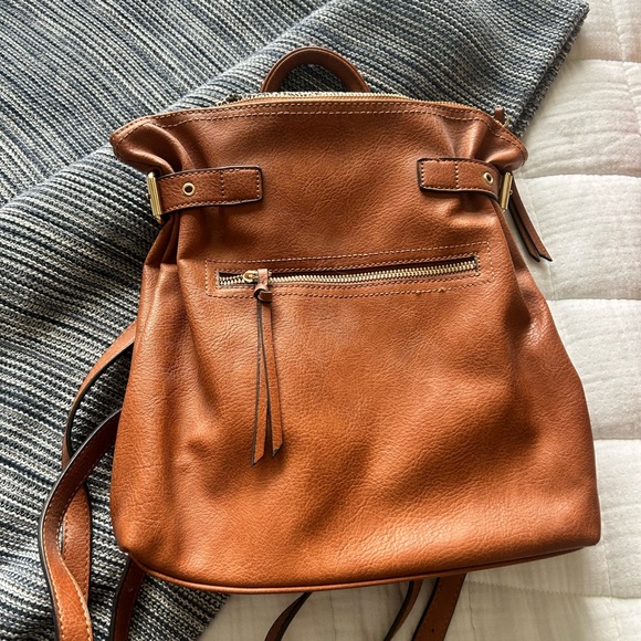 Sole Society Emery Faux Leather Backpack.